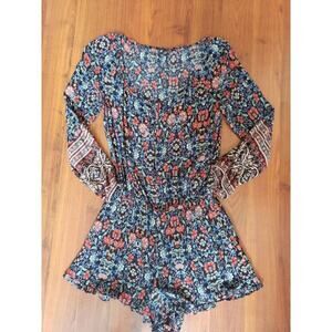 AMERICAN EAGLE FLORAL SUMMER ROMPER SMALL